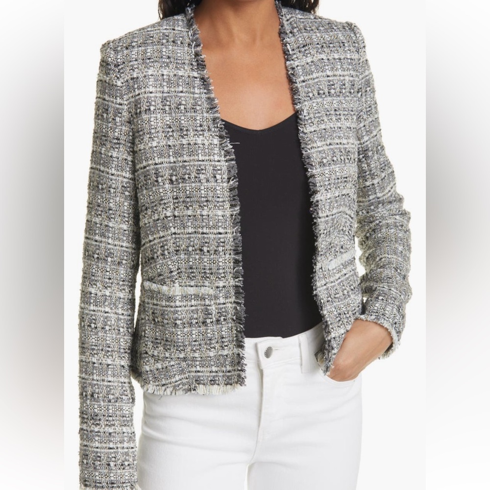 L'AGENCE Monochrome Tweed Jacket - Picture 3 of 3